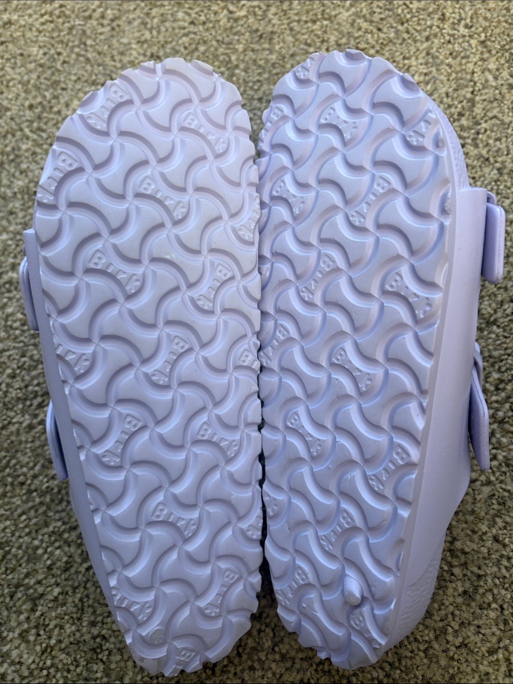 Womens Birkenstock Double-Buckle Slide Sandals in Light Lavender - Picture 6 of 6